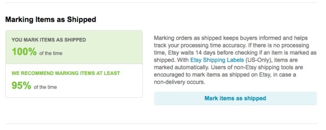 You will know immediately when your order was shipped, because we mark it for you!